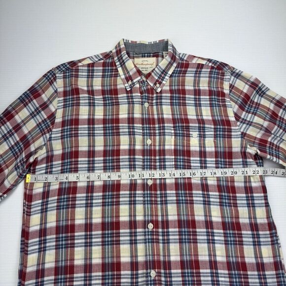 Weatherproof Shirt Men's Size Large Plaid Button Up Long Sleeve Collared Relaxed - Picture 6 of 9